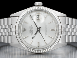 Rolex Datejust 36 Argento Jubilee 1601 Silver Lining